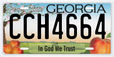 GA license plate CCH4664