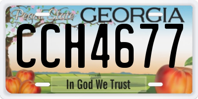 GA license plate CCH4677