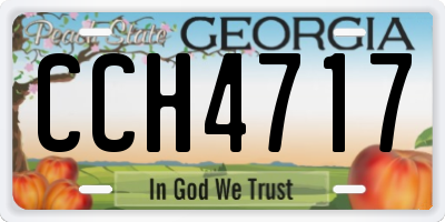 GA license plate CCH4717