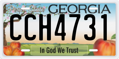 GA license plate CCH4731
