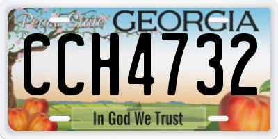 GA license plate CCH4732