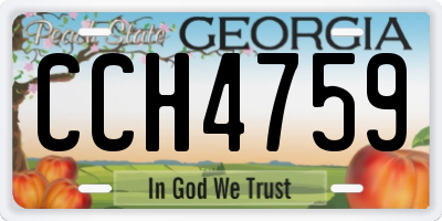 GA license plate CCH4759