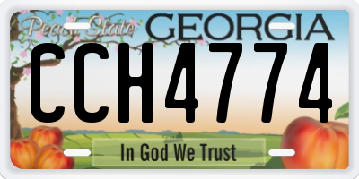 GA license plate CCH4774