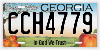 GA license plate CCH4779