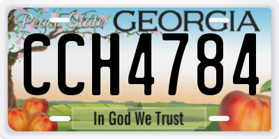 GA license plate CCH4784