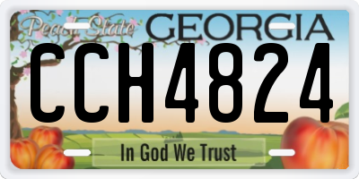 GA license plate CCH4824