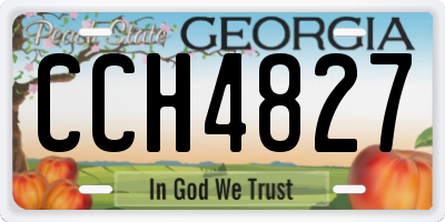 GA license plate CCH4827