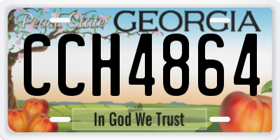 GA license plate CCH4864