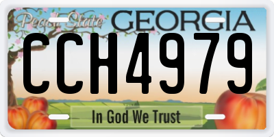 GA license plate CCH4979