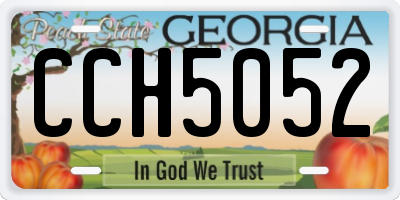 GA license plate CCH5052