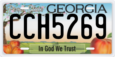 GA license plate CCH5269