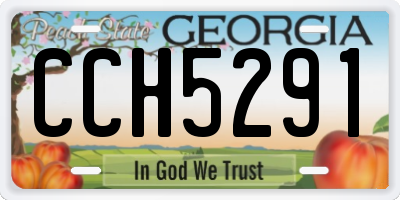 GA license plate CCH5291