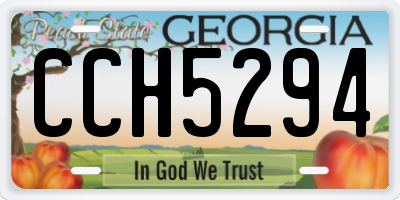 GA license plate CCH5294
