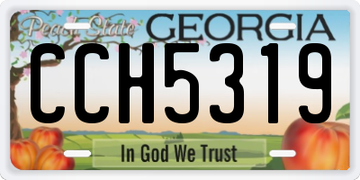 GA license plate CCH5319