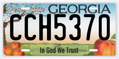 GA license plate CCH5370