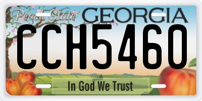 GA license plate CCH5460