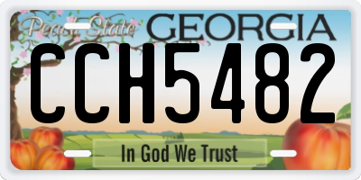 GA license plate CCH5482