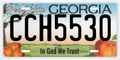 GA license plate CCH5530