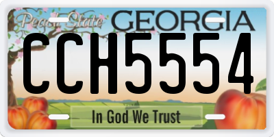 GA license plate CCH5554