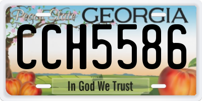 GA license plate CCH5586