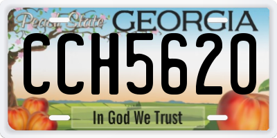 GA license plate CCH5620