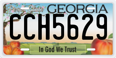 GA license plate CCH5629