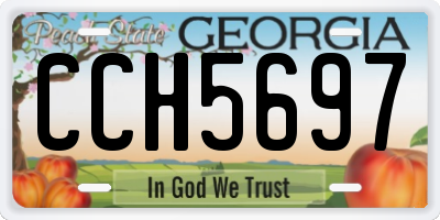 GA license plate CCH5697