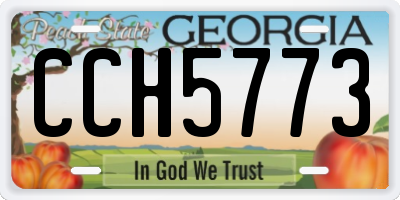 GA license plate CCH5773