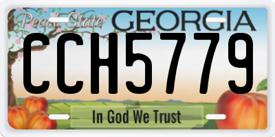 GA license plate CCH5779