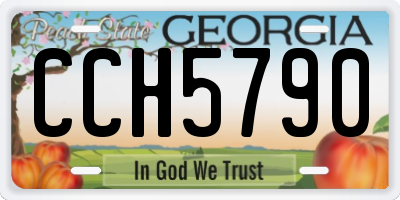GA license plate CCH5790