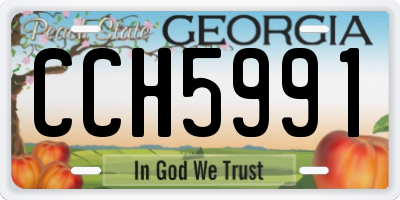 GA license plate CCH5991