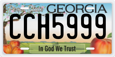 GA license plate CCH5999