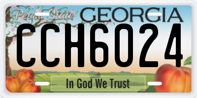 GA license plate CCH6024
