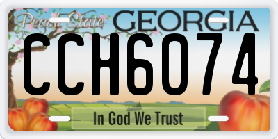 GA license plate CCH6074