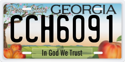 GA license plate CCH6091