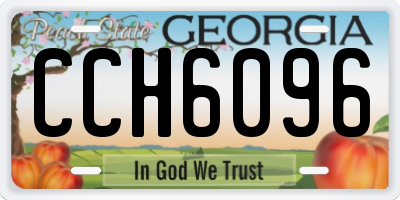 GA license plate CCH6096