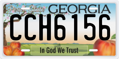 GA license plate CCH6156