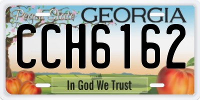 GA license plate CCH6162