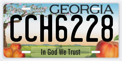 GA license plate CCH6228