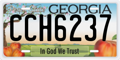 GA license plate CCH6237