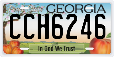 GA license plate CCH6246