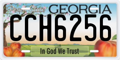 GA license plate CCH6256