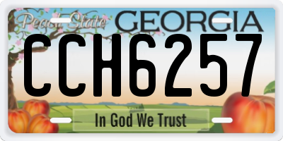 GA license plate CCH6257