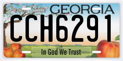 GA license plate CCH6291