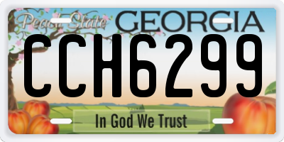 GA license plate CCH6299