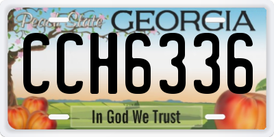 GA license plate CCH6336