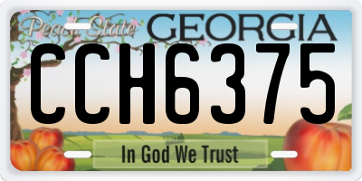 GA license plate CCH6375