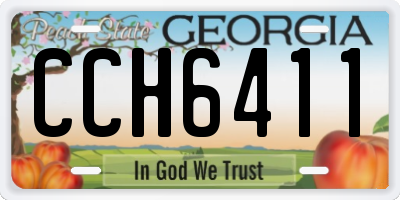 GA license plate CCH6411