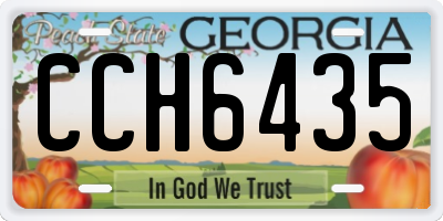 GA license plate CCH6435