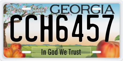 GA license plate CCH6457